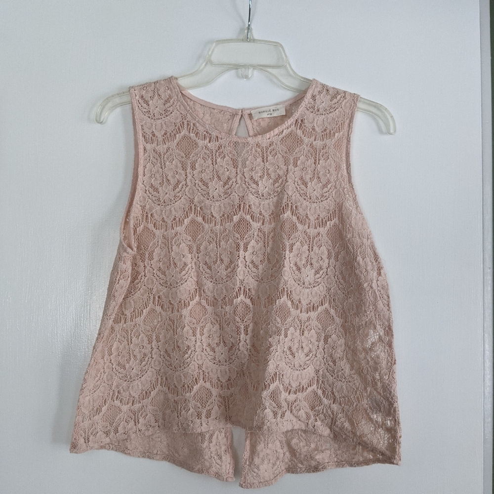 Sophie Rue Lace Blush tank top